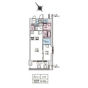 LA GRACE SENBAYASHI：間取り図（Arタイプ）
