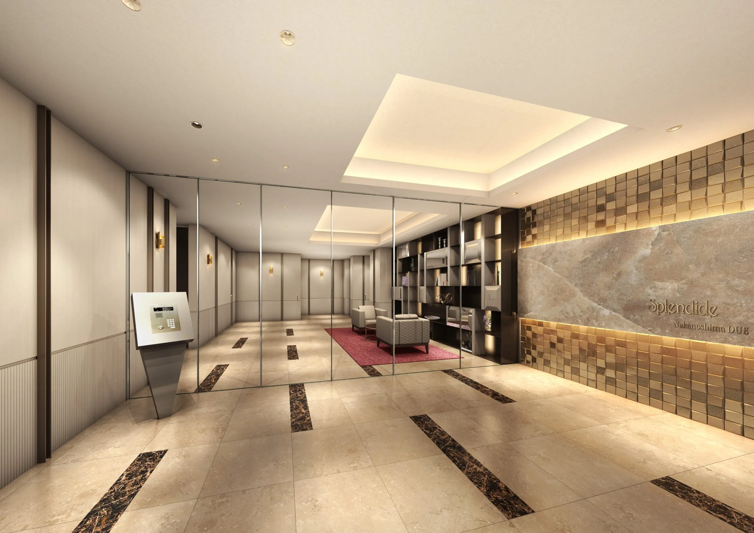 スプランディッド中之島DUE：エントランス