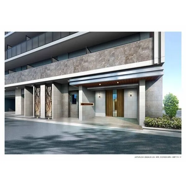 スプランディッド上本町WESTⅡ：エントランスアプローチイメージ