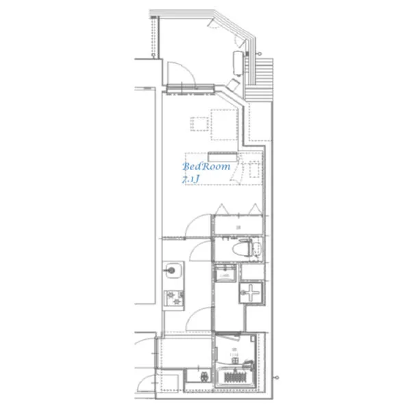 スプランディッド大島：間取り図（Dタイプ）