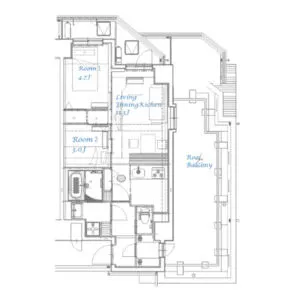 スプランディッド大島：間取り図（E'タイプ）