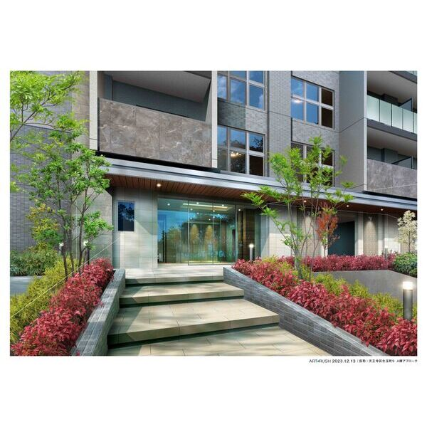 スプランディッド上本町WEST：エントランスアプローチイメージ