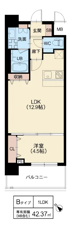 スプランディッド中百舌鳥：Bタイプ